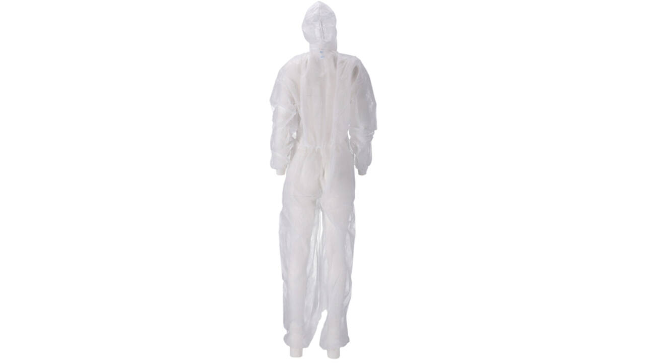 Overall CMT M non-woven ritssluiting PP wit