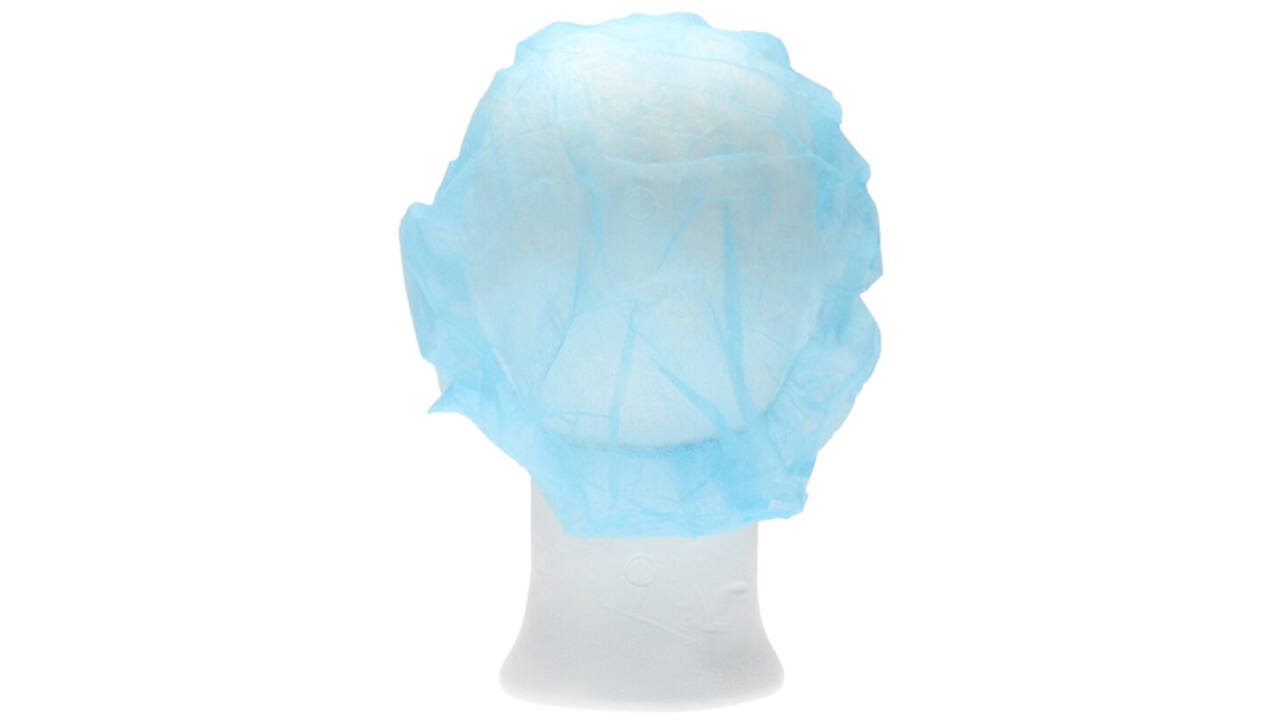 Haarnet CMT bouffant non-woven M 50cm PP blauw