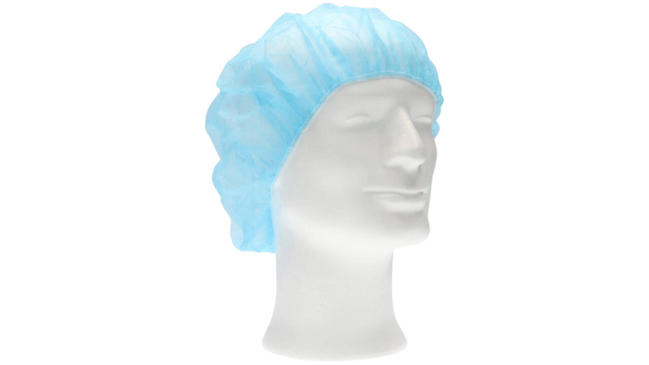 Haarnet CMT bouffant non-woven L 53cm PP blauw