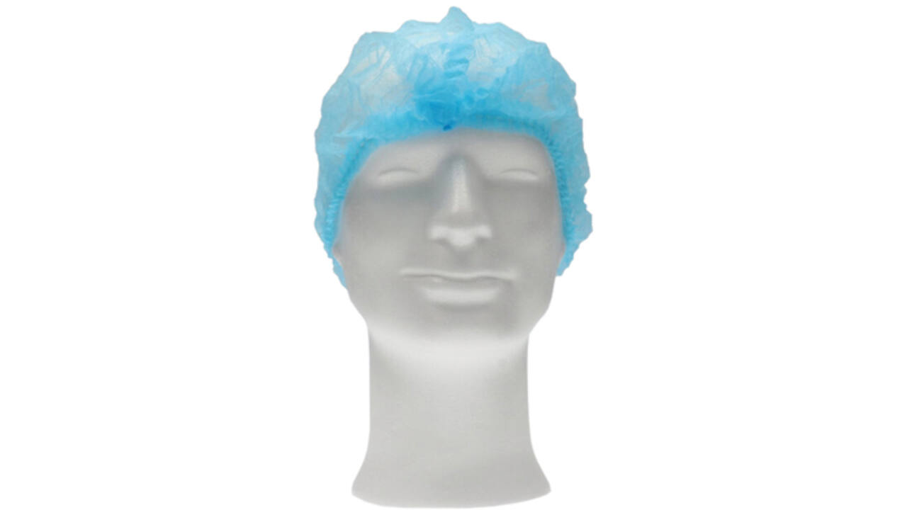 Haarnet CMT clip non-woven L 53cm PP blauw