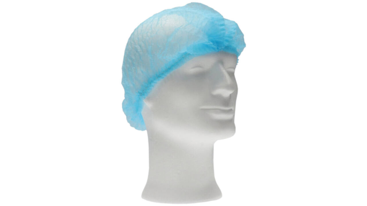Haarnet CMT clip non-woven L 53cm PP blauw