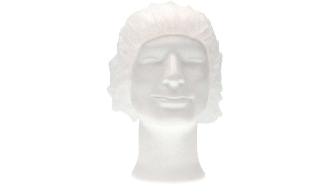 Haarnet CMT bouffant non-woven L 53cm PP wit