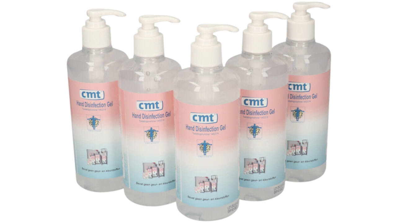 Handdesinfectie CMT pompflacon alcoholgel 500ml