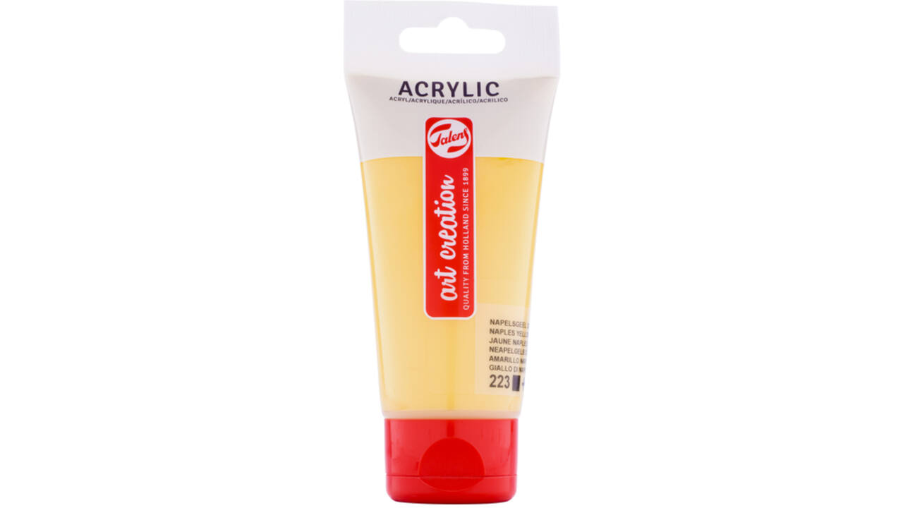Acrylverf Talens Art Creation 223 napelsgeel donker tube à 75ml
