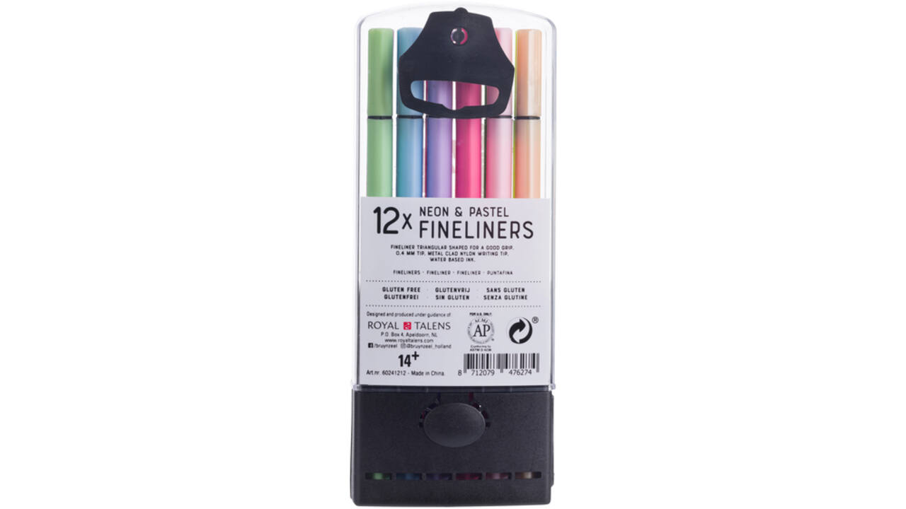 Fineliner Bruynzeel set á 12 kleuren assorti