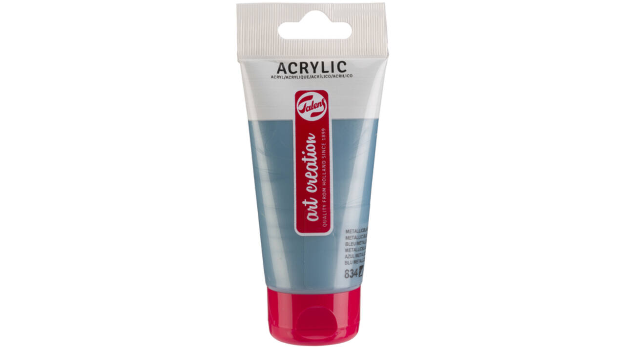Acrylverf Talens Art Creation 834 metallicblauw tube à 75ml