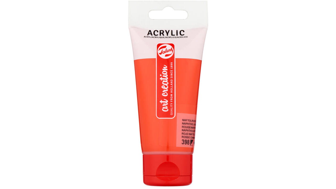 Acrylverf Talens Art Creation 398 naftolrood licht tube à 75ml