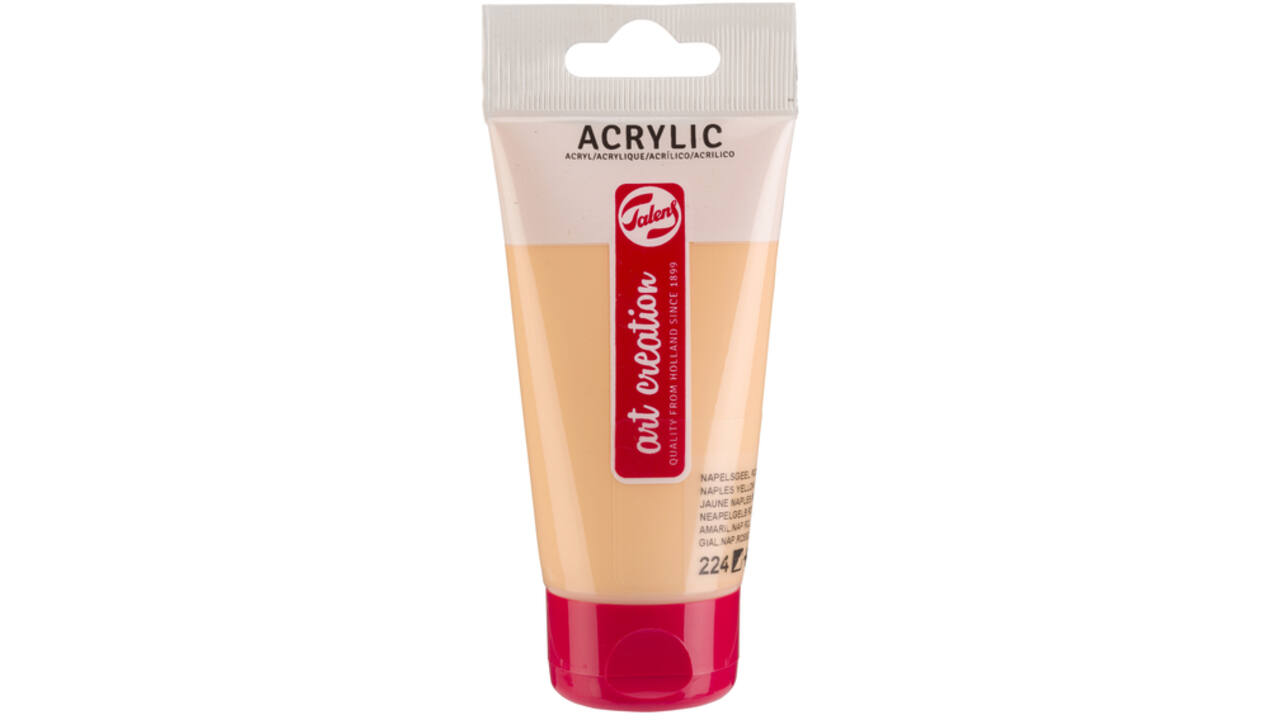 Acrylverf Talens Art Creation 224 napelsgeel rood tube à 75ml