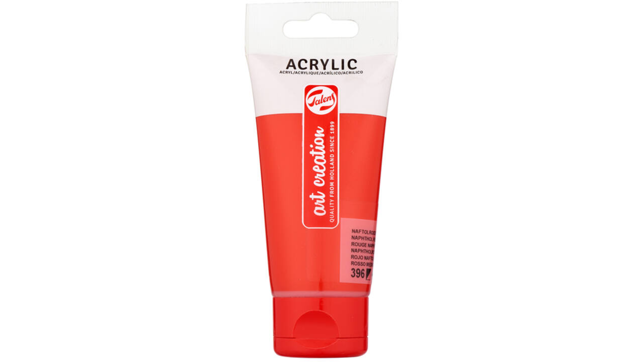 Acrylverf Talens Art Creation 396 naftolrood middel tube à 75ml