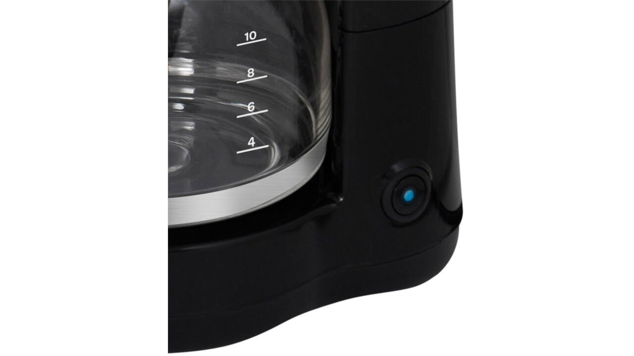 Koffiezetapparaat Inventum 1.25liter zwart met rvs