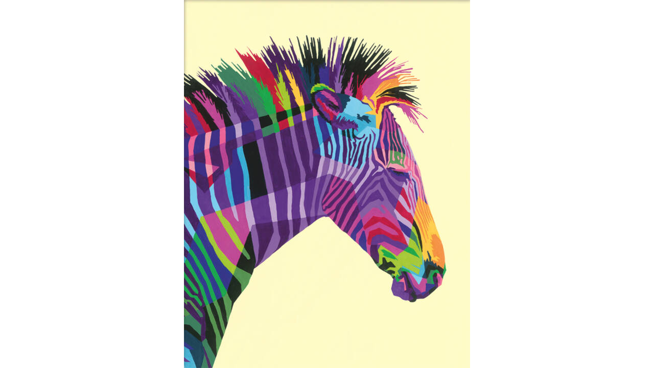 Schilderen op nummers CreArt Zebra