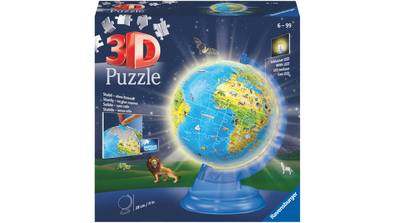3D puzzel Ravensburger Globe Night Edition XXL 54 stuks