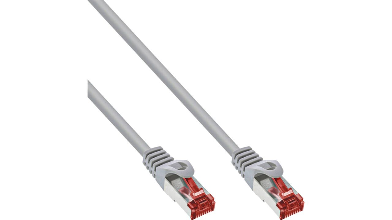 Kabel InLine Cat.6 S FTP koper 3 meter grijs