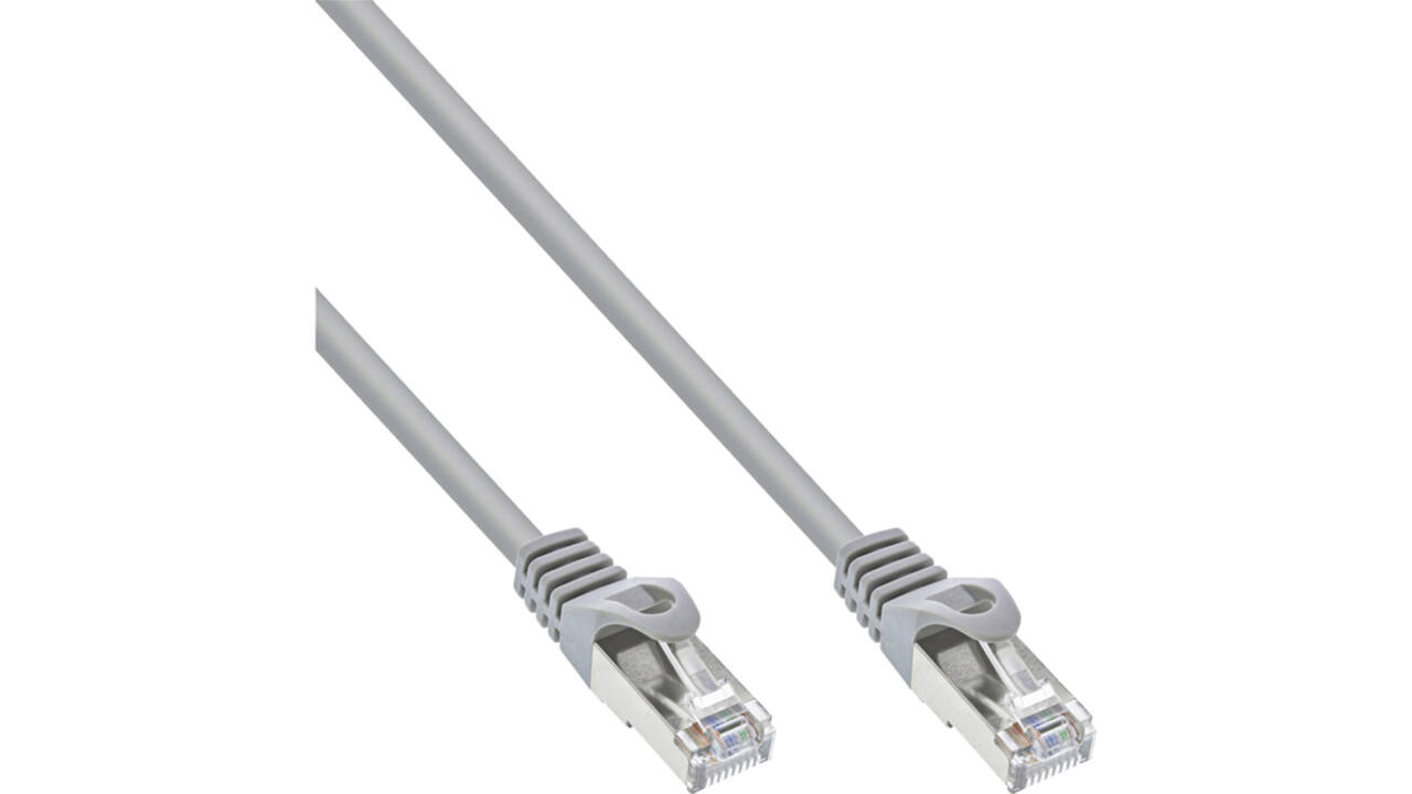 Kabel InLine Cat5e SF UTP 10 meter grijs