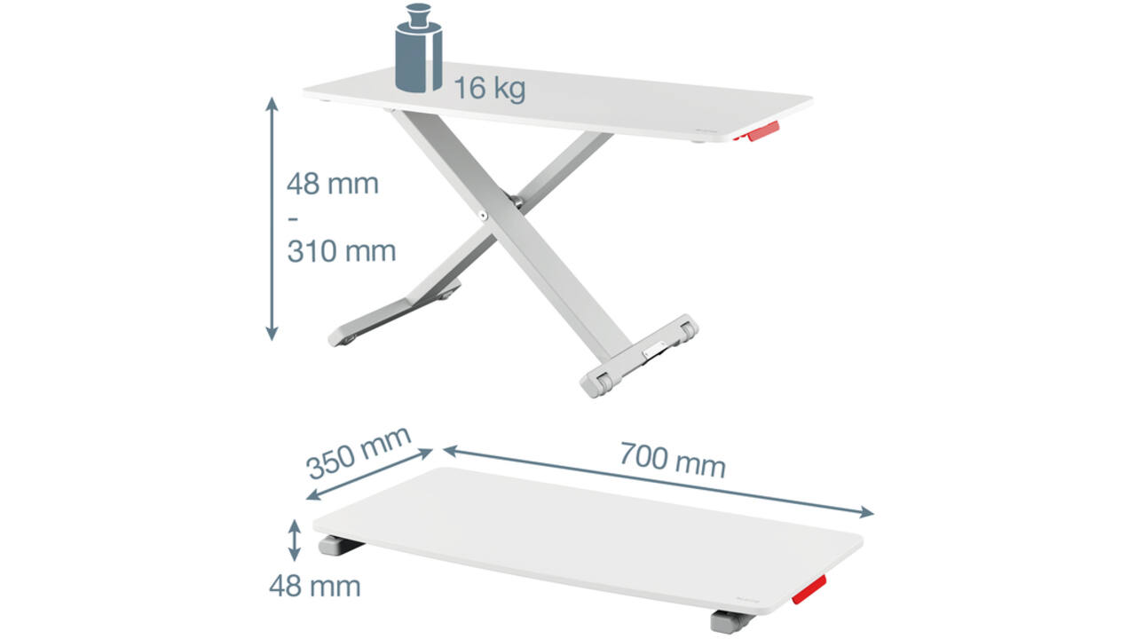 Zit-sta bureau Leitz Ergo Cosy