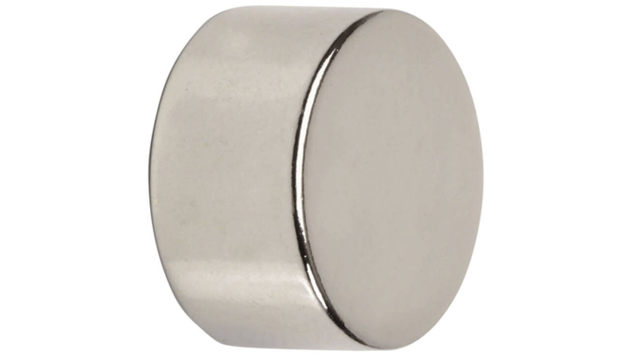 Magneet MAUL Neodymium rond 15x10mm 8kg 4stuks