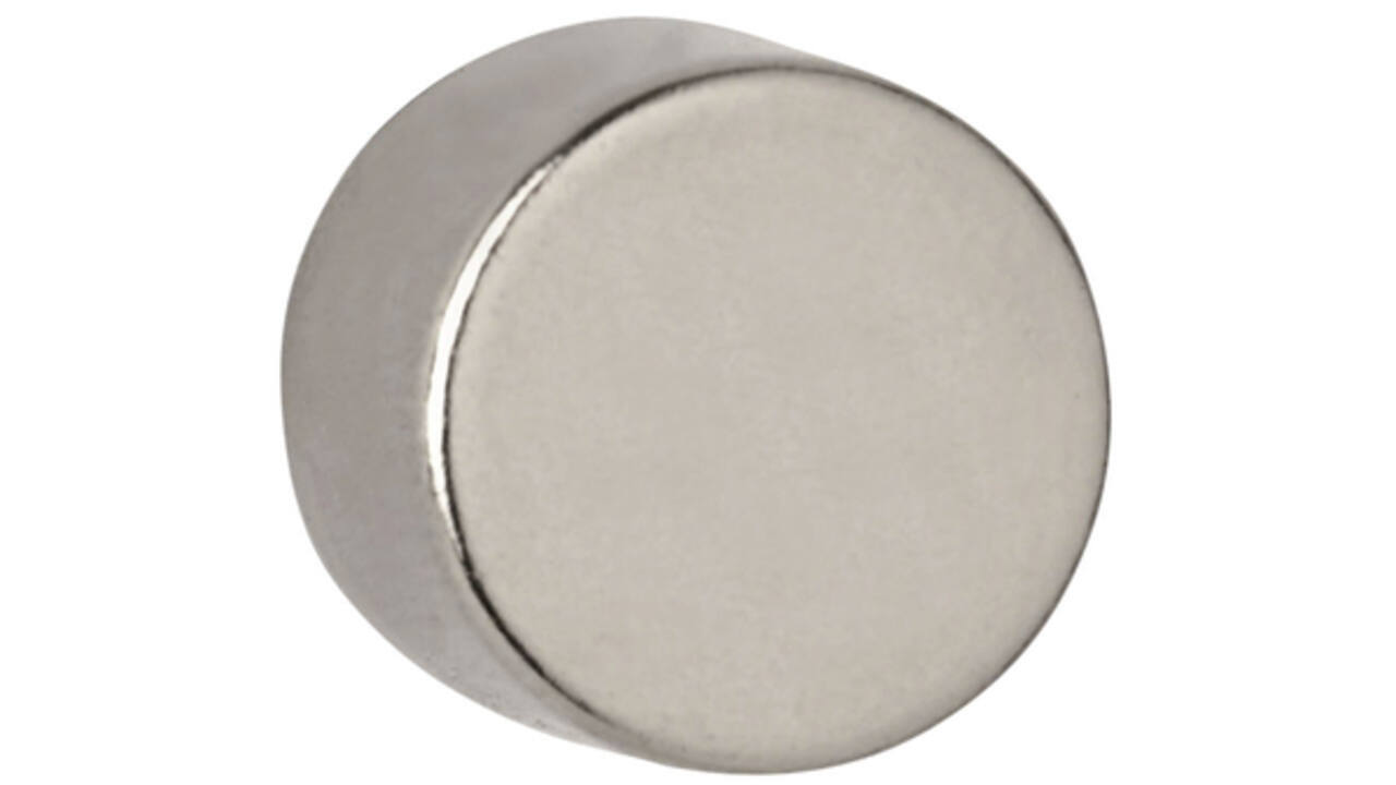Magneet MAUL Neodymium rond 12x10mm 5.3kg 4stuks