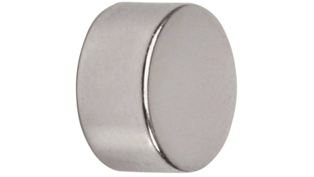Magneet MAUL Neodymium rond 10x5mm 2.6kg 10stuks