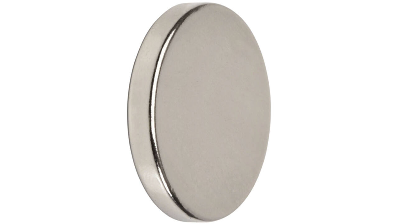 Magneet MAUL Neodymium rond 20x3mm 4.2kg 4stuks