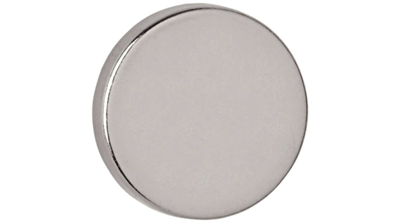 Magneet MAUL Neodymium rond 15x3mm 3.2kg 10stuks