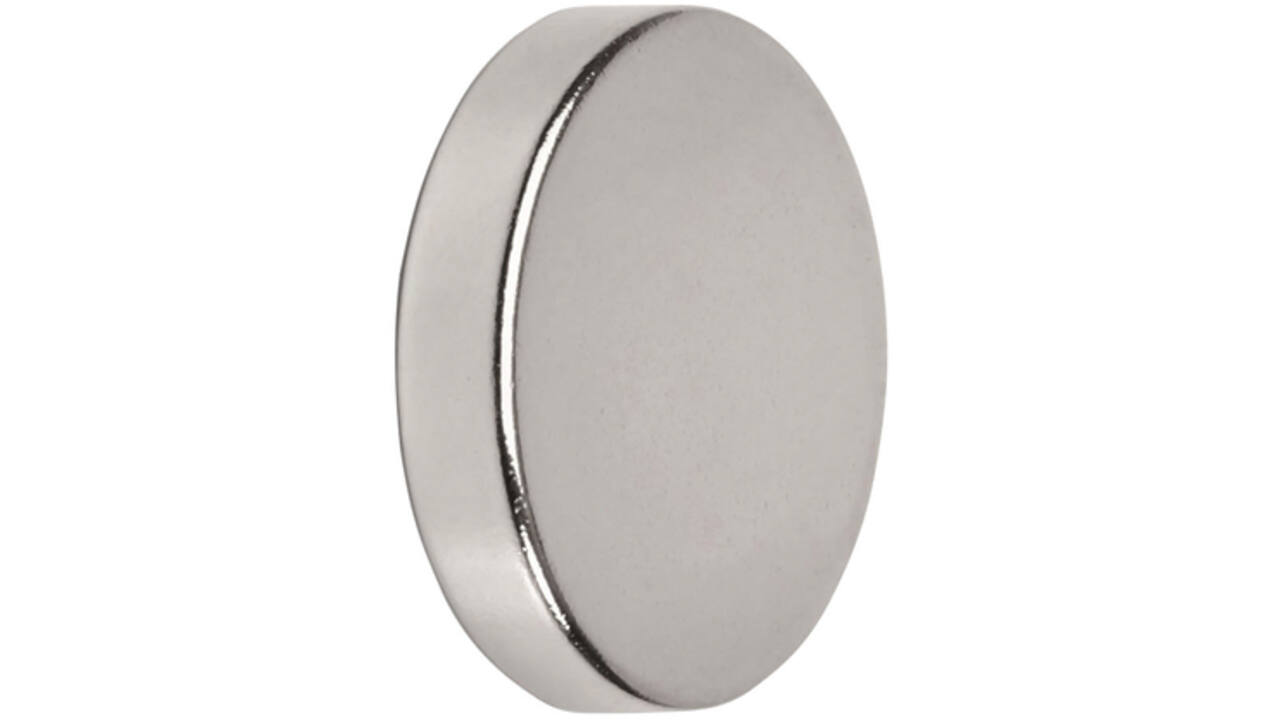 Magneet MAUL Neodymium rond 15x3mm 3.2kg 10stuks