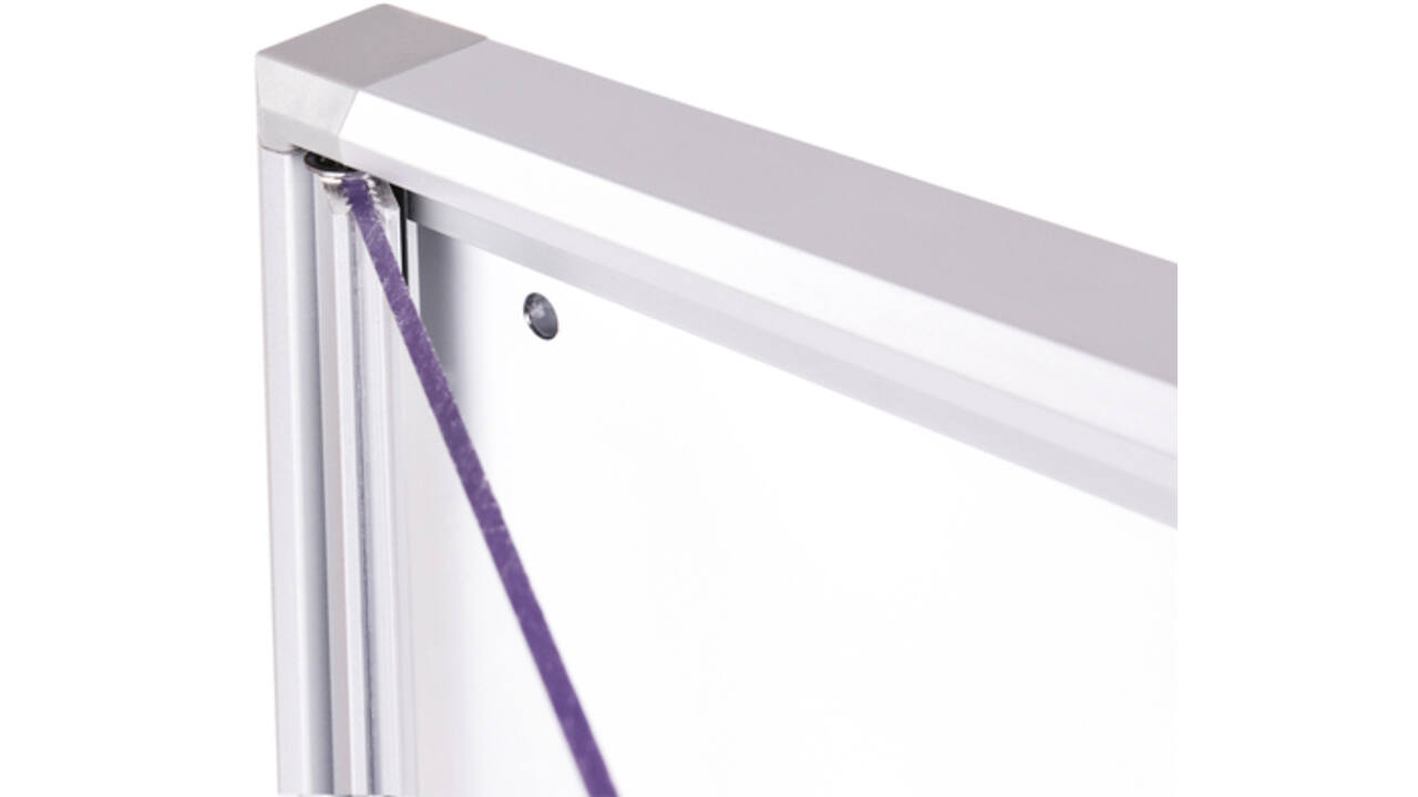 Binnenvitrine wand MAULextraslim whiteboard 6xA4 met slot