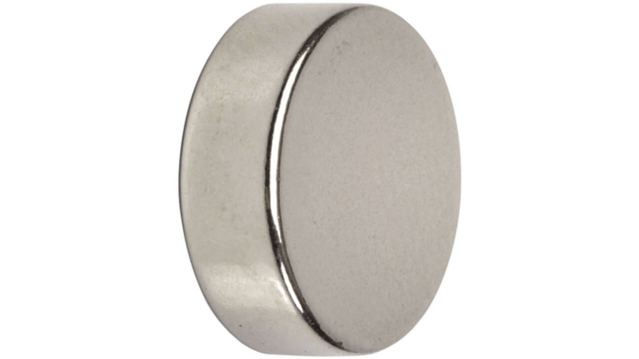Magneet MAUL Neodymium rond 15x5mm 4.5kg 10stuks