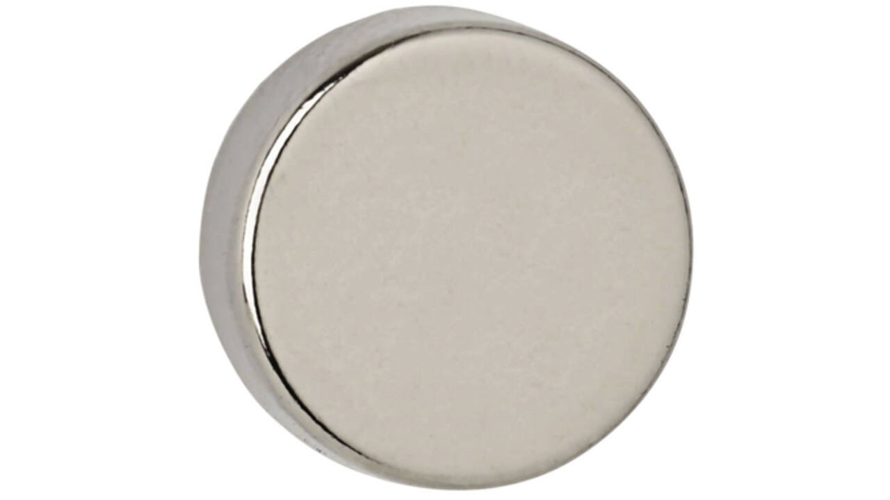 Magneet MAUL Neodymium rond 12x5mm 4kg 10stuks