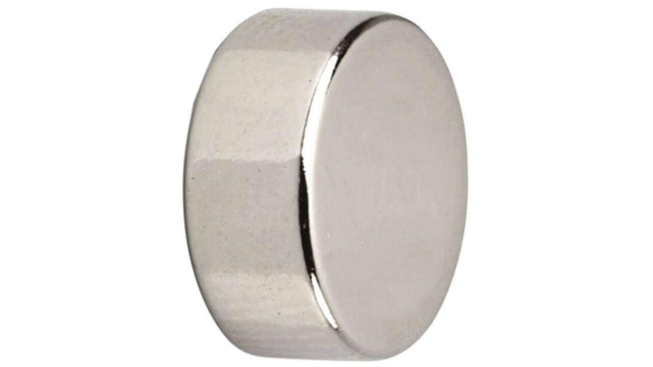 Magneet MAUL Neodymium rond 12x5mm 4kg 10stuks