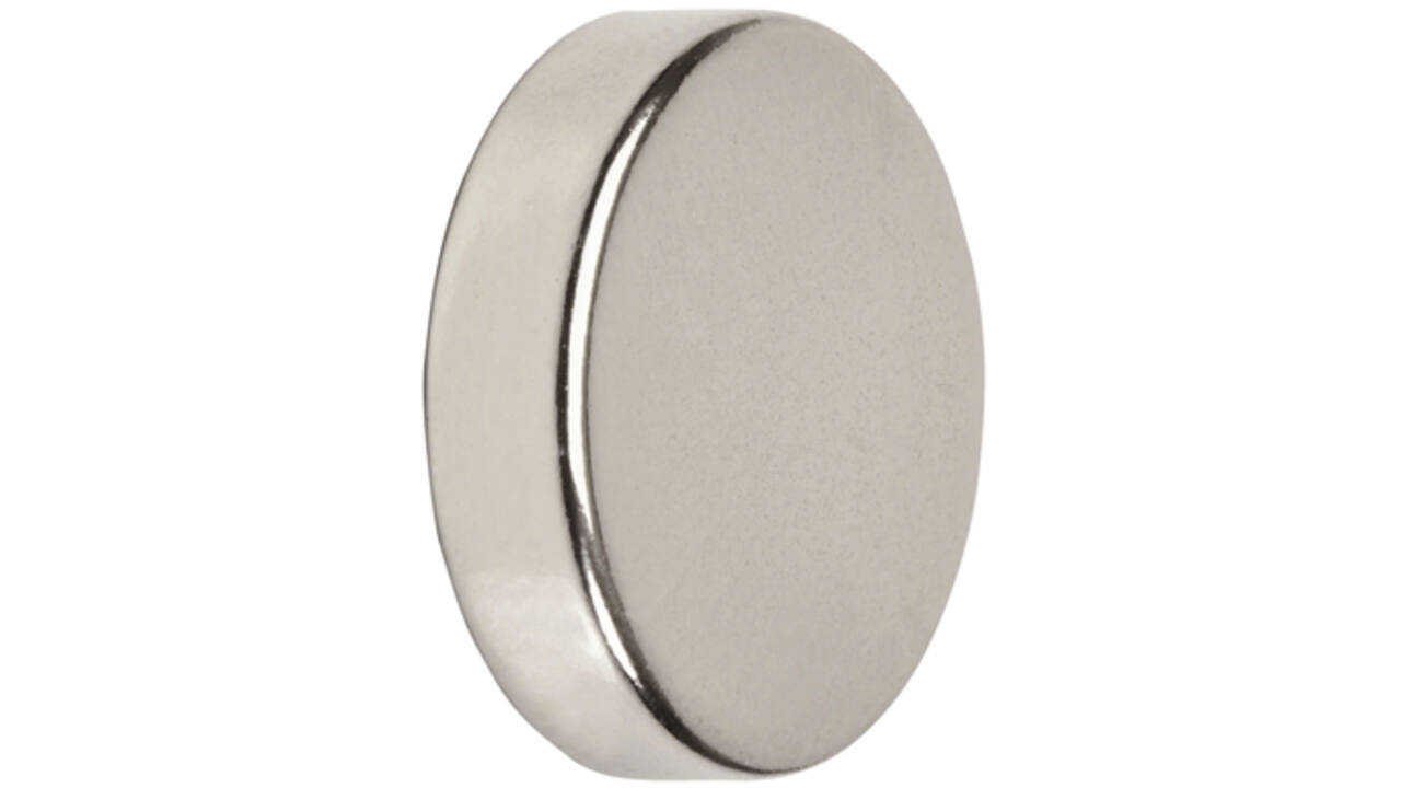 Magneet MAUL Neodymium rond 20x5mm 6.2kg 4stuks