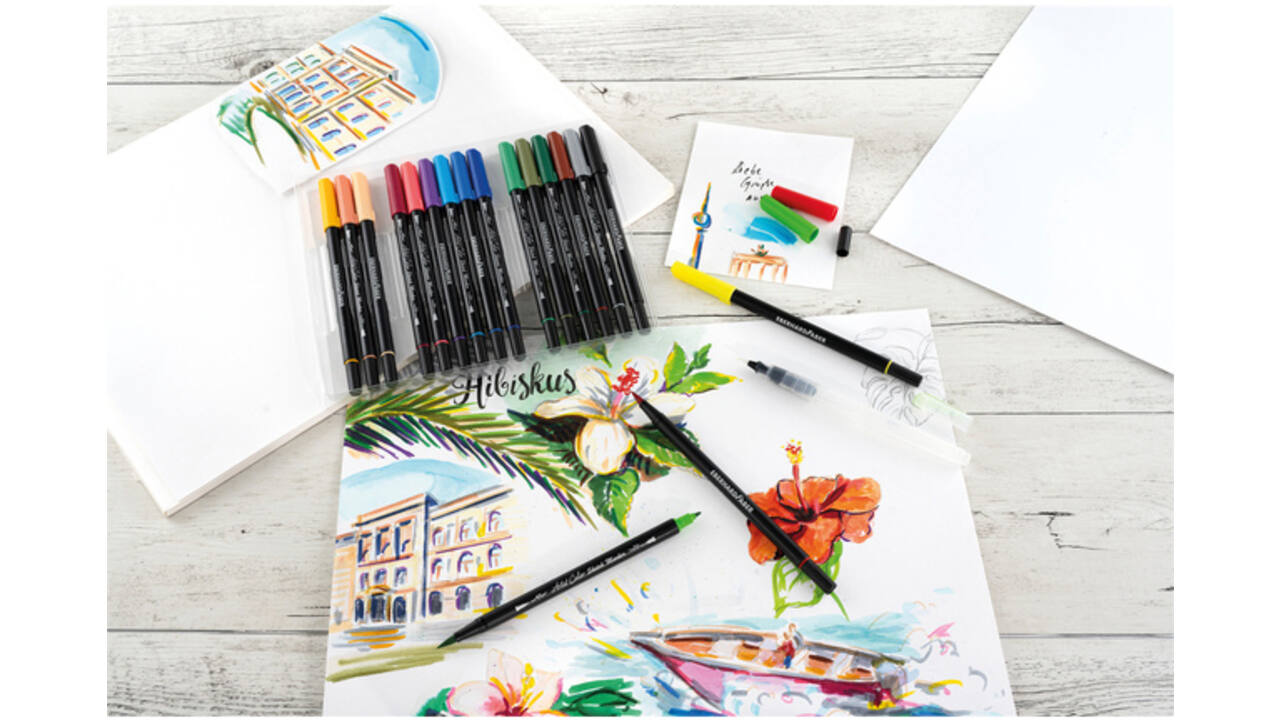 Sketch marker Eberhard Faber 18 stuks assorti