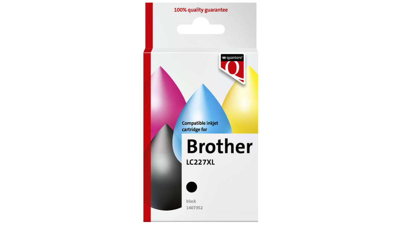 Inktcartridge Quantore alternatief tbv Brother LC227XL zwart