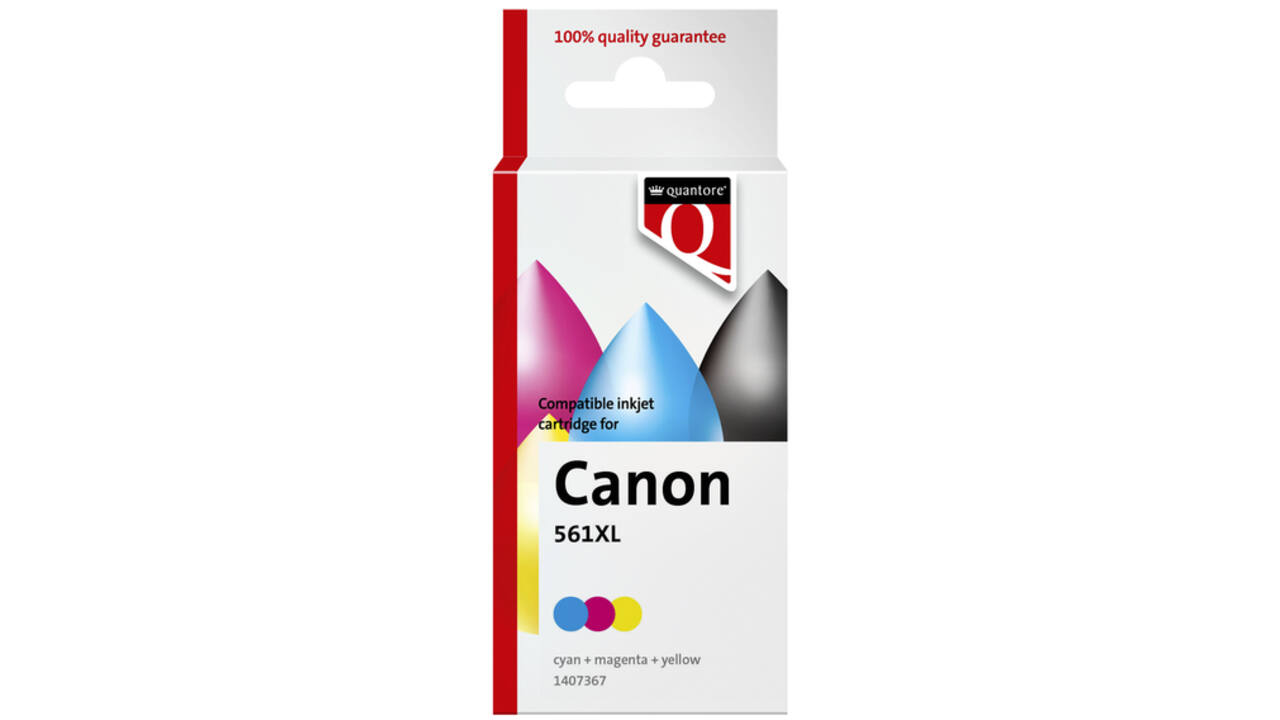 Inktcartridge Quantore alternatief tbv Canon CL561XL kleur