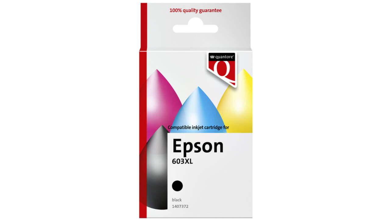 Inktcartridge Quantore alternatief tbv Epson 603XL zwart