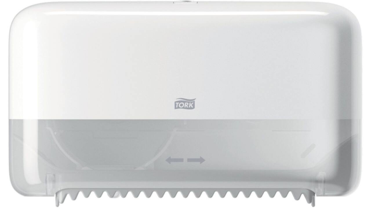 Dispenser Tork T7 voor hulsloos toiletpapier wit 558040