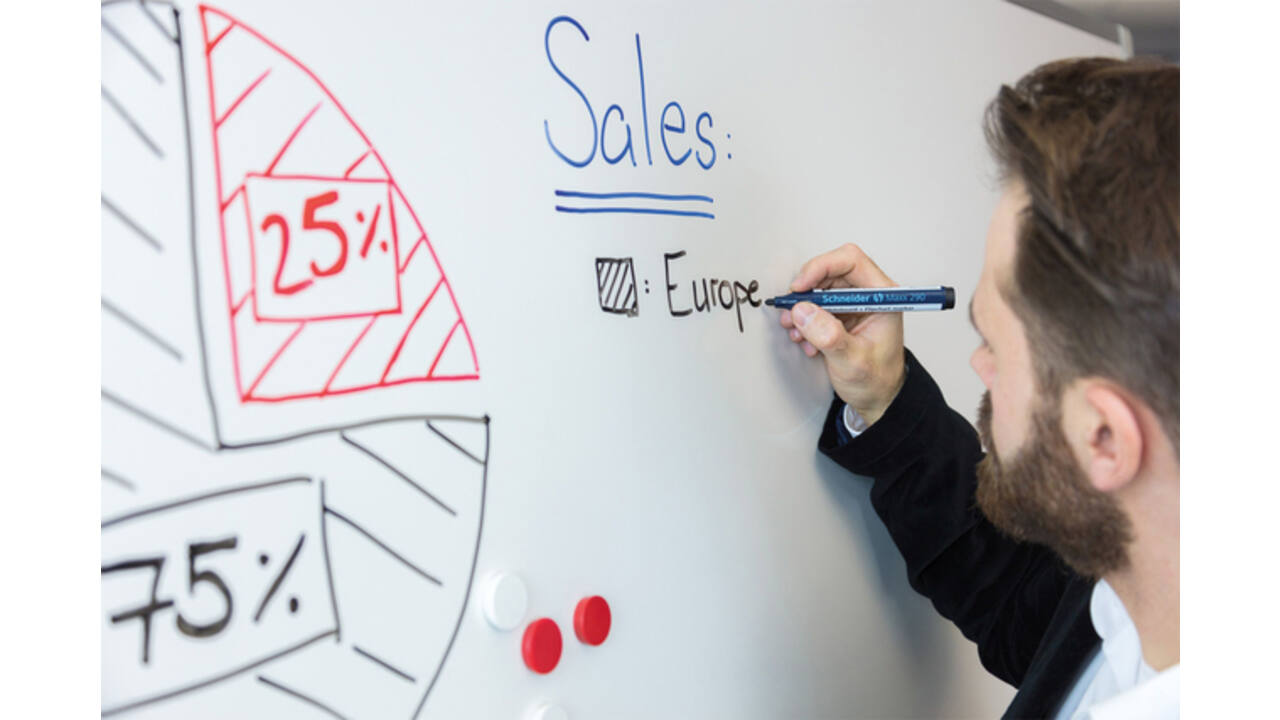 Viltstift Schneider Maxx 290 whiteboard rond 2-3mm assorti doos à 5+1 gratis