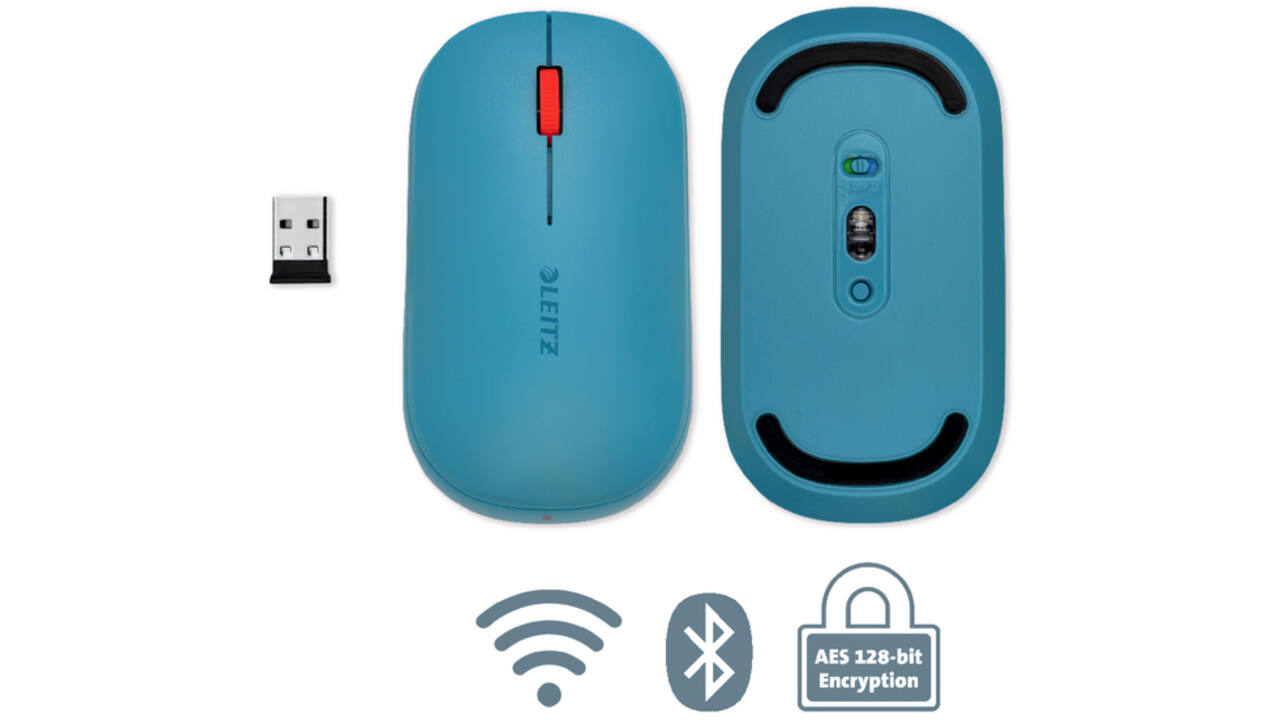 Muis Leitz draadloos Cosy blauw