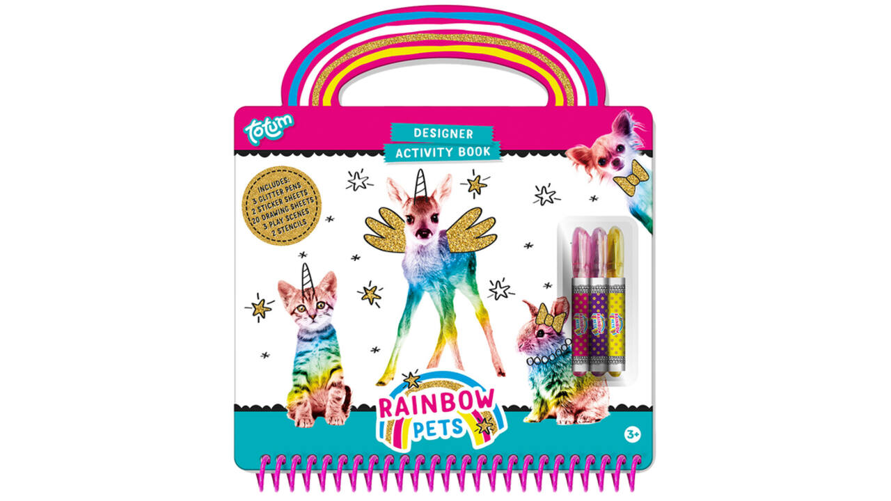 Activiteitenboek Totum Rainbow Pets designer