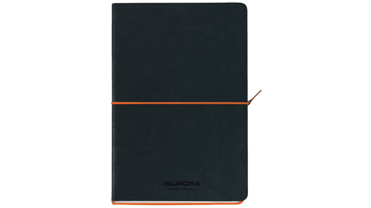 Notitieboek Aurora Tesoro A5 192blz lijn 80gr oranje