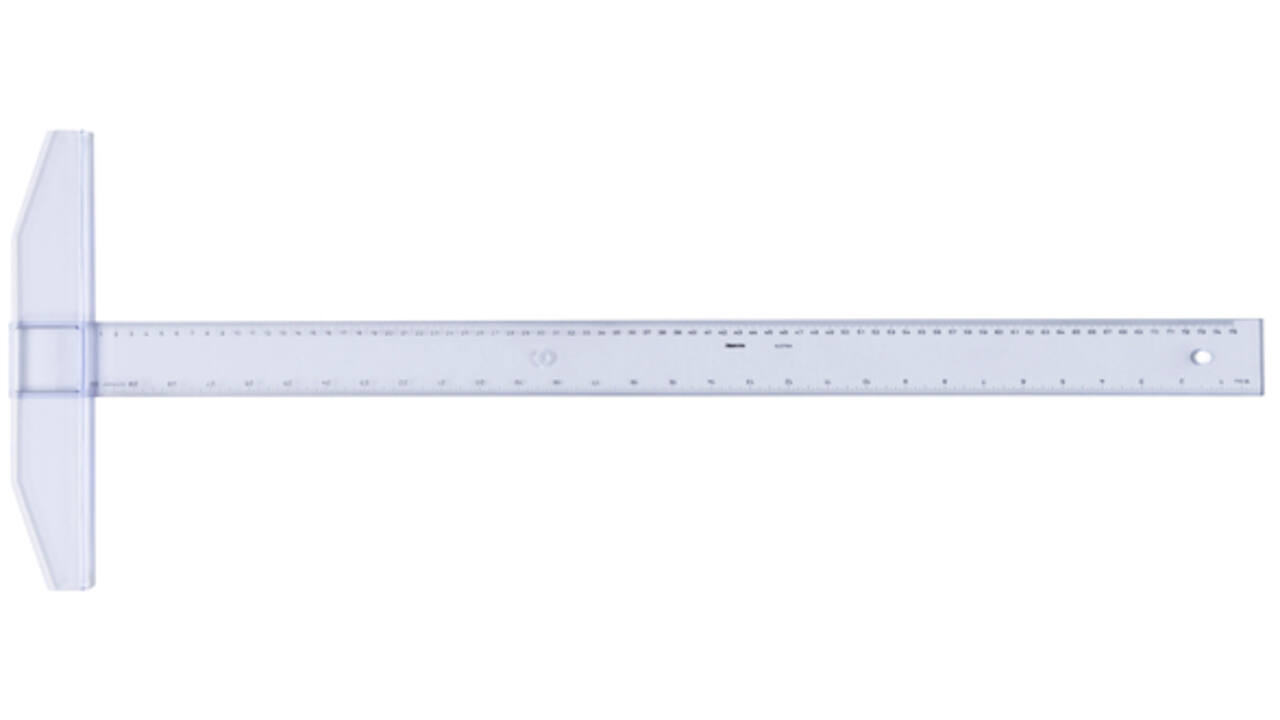 Tekenhaak Aristo GeoCollege 75cm transparant