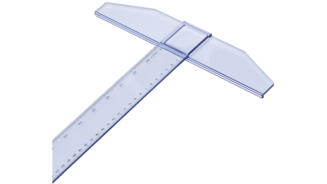 Tekenhaak Aristo GeoCollege 75cm transparant
