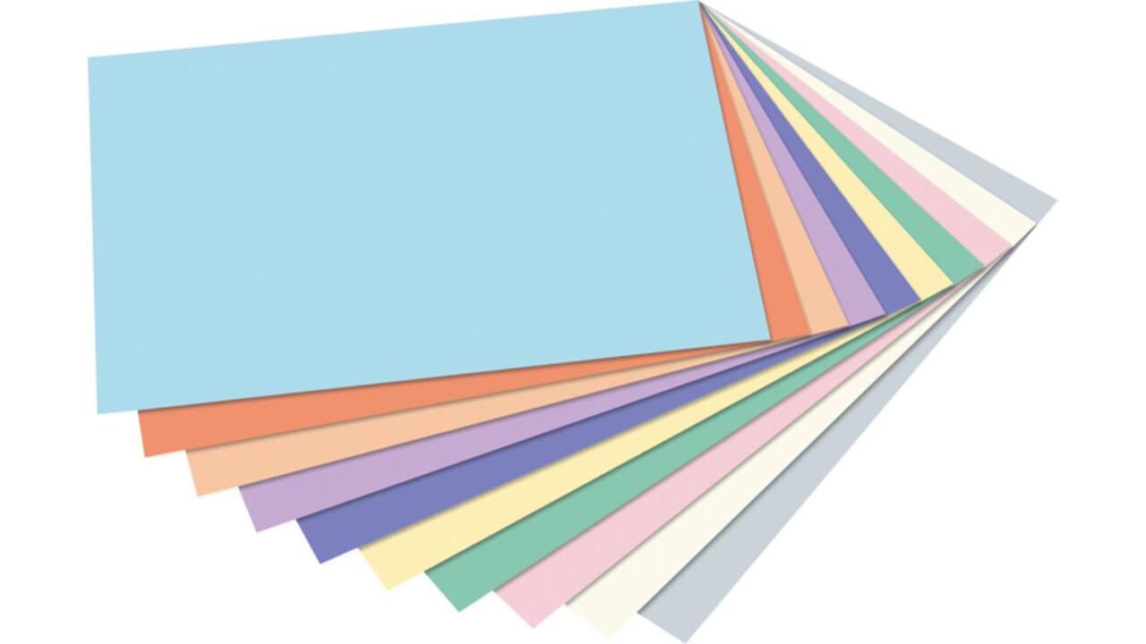 Knutselpapier Folia A4 100vel 10 pastelkleuren