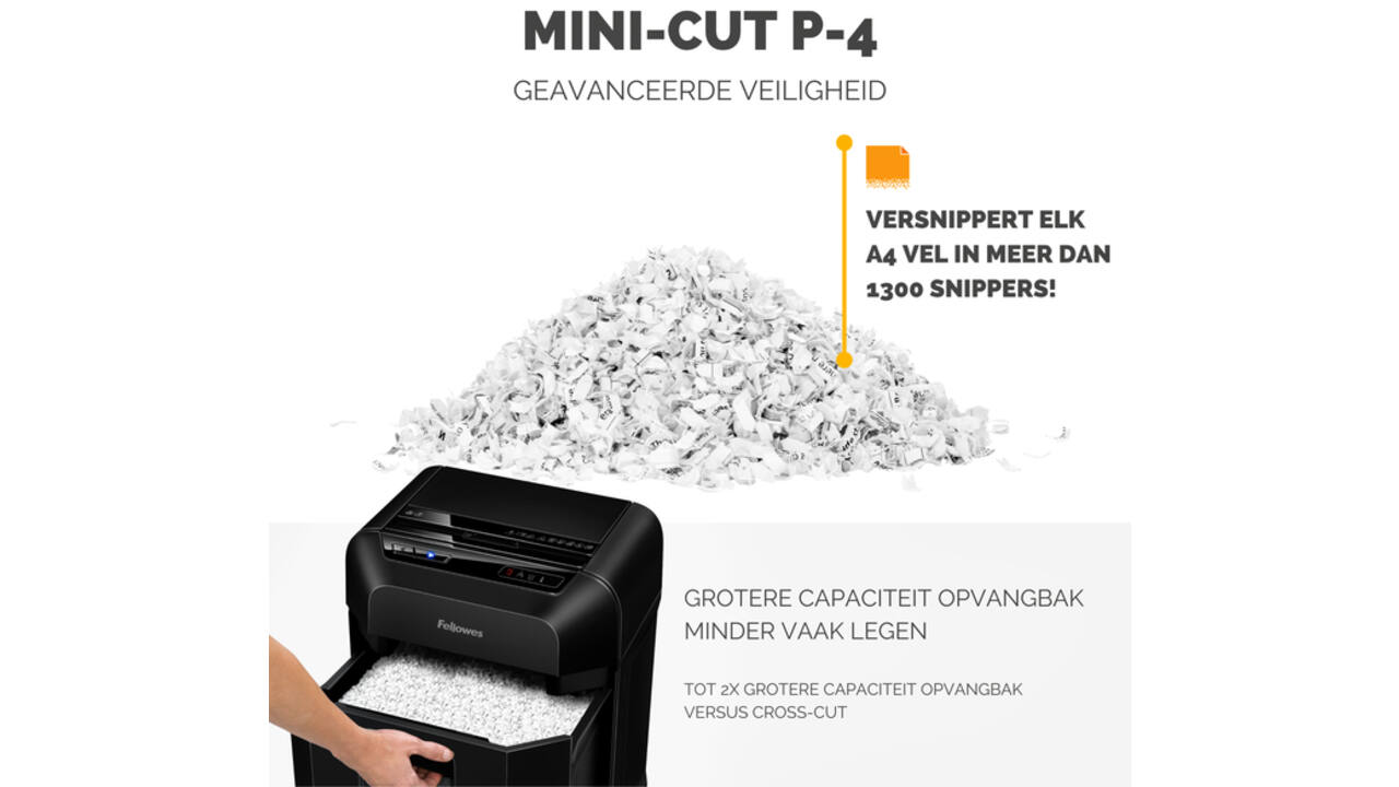 Papiervernietiger Fellowes Automax 80M snippers 4x12mm
