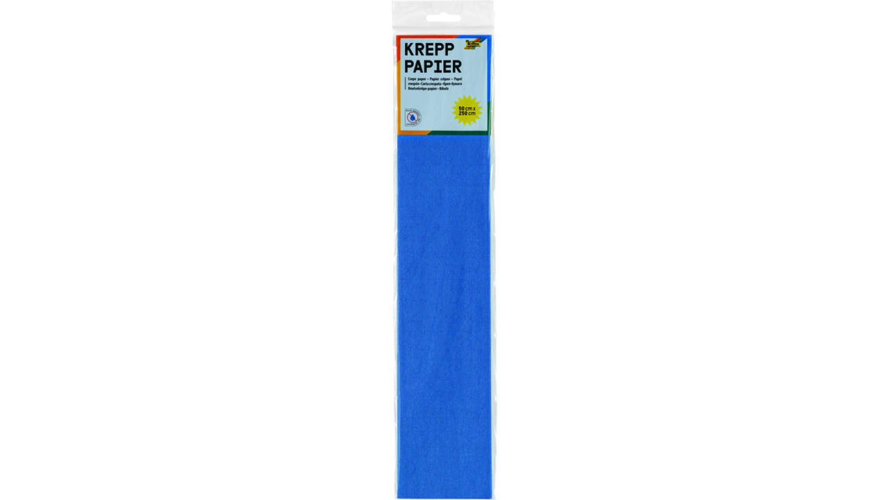 Crêpepapier Folia 250x50cm nr128 briljantblauw