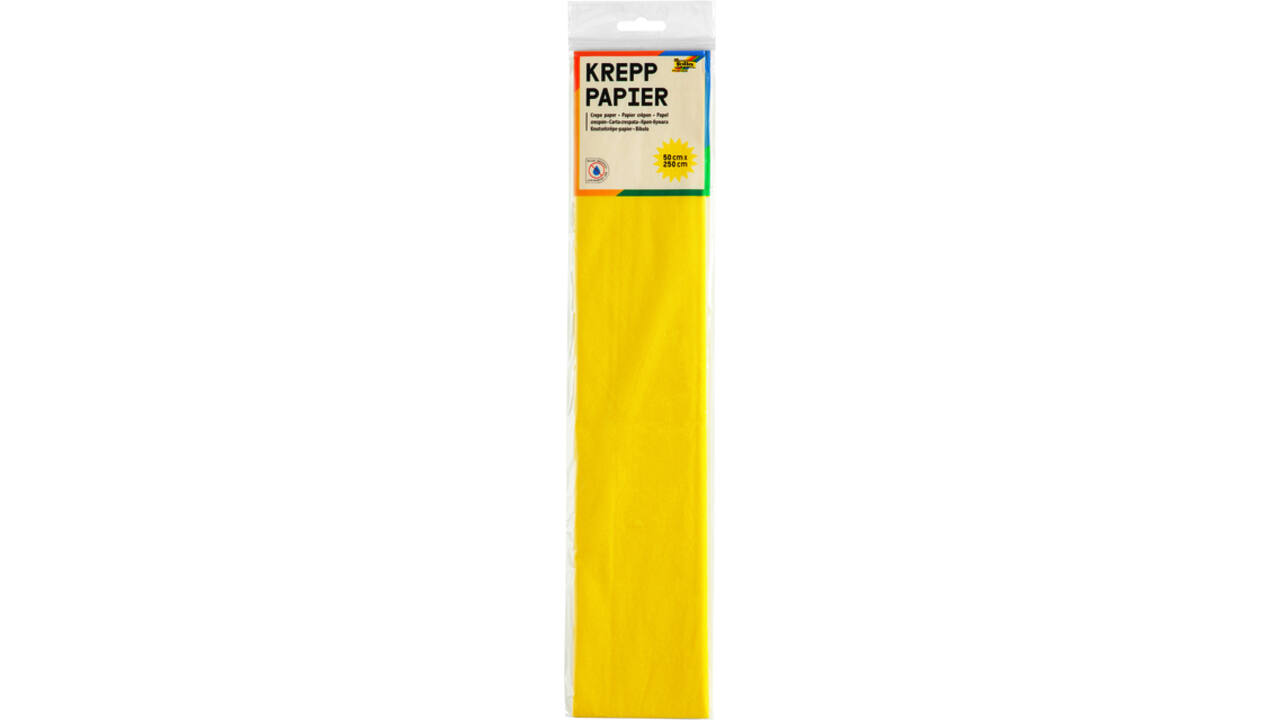 Crêpepapier Folia 250x50cm nr106 geel