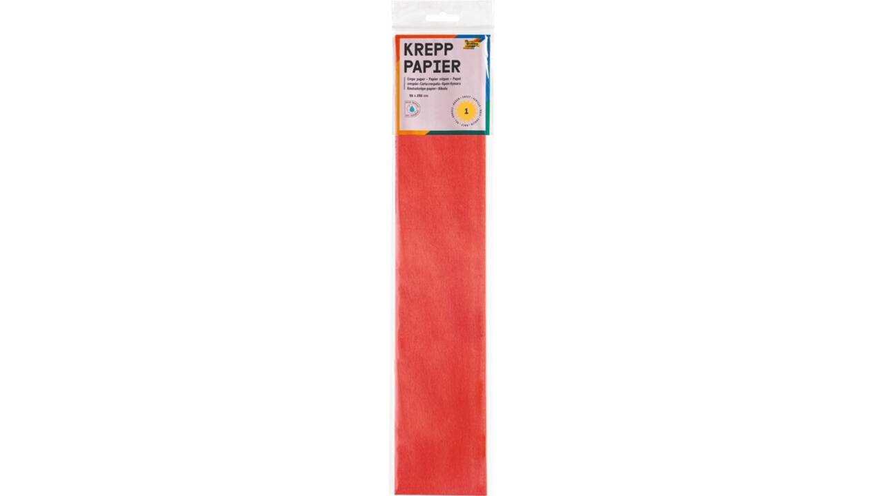 Crêpepapier Folia 250x50cm nr134 felrood