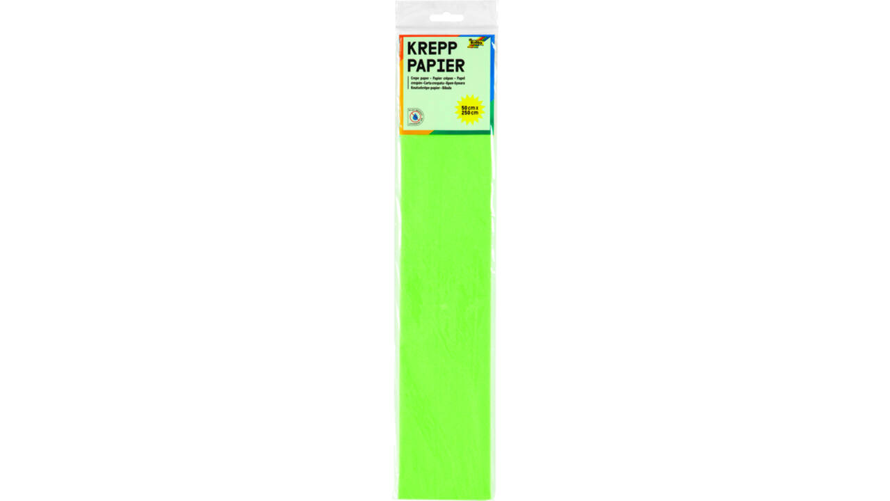 Crêpepapier Folia 250x50cm nr145 lichtgroen