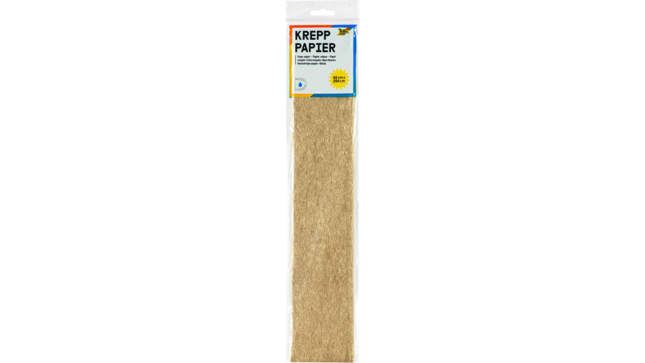 Crêpepapier Folia 250x50cm nr9125 goud