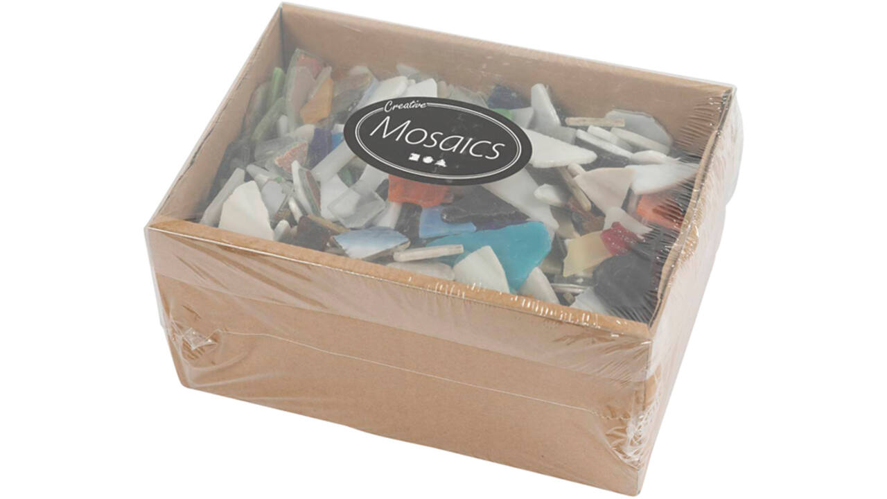 Mozaïek Creativ Company grootte 8-20mm dikte 2-3mm 2kg assorti