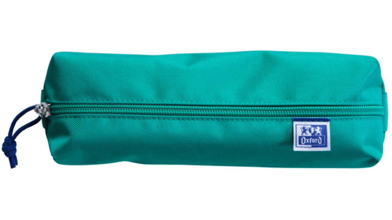 Pennenetui Oxford rechthoek turquoise